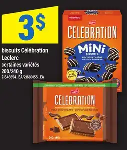 Maxi BISCUITS CÉLÉBRATION LECLERC, 200/240 G offer