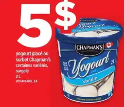 Maxi YOGOURT GLACÉ OU SORBET CHAPMAN'S offer