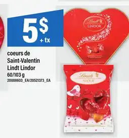 Maxi COEURS DE SAINT-VALENTIN LINDT LINDOR, 60/103 G offer