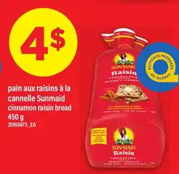 Maxi PAIN AUX RAISINS À LA CANNELLE SUNMAID | CINNAMON RAISIN BREAD offer