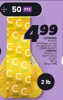 IGA COMPLIMENTS LEMONS offer