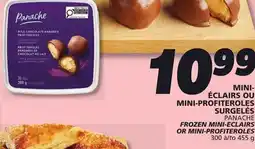 IGA PANACHE FROZEN MINI-ECLAIRS OR MINI-PROFITEROLES offer