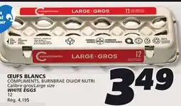 IGA COMPLIMENTS, BURNBRAE OR NUTRI WHITE EGGS offer