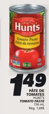 IGA HUNT'S TOMATO PASTE offer