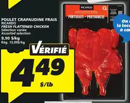 IGA RICARDO FRESH FLATTENED CHICKEN offer