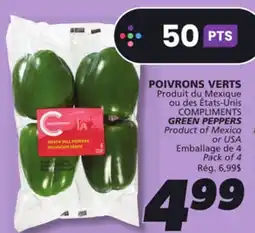 IGA COMPLIMENTS GREEN PEPPERS offer