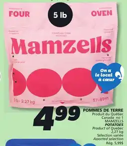 IGA MAMZELLS POTATOES offer