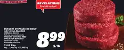 IGA STERLING SILVER MEDIUM GROUND BEEF SHOULDER BURGERS offer