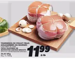 IGA C'EST PRÊT! À CUIRE FRESH SEASONED OR MARINATED CHICKEN BREASTS offer