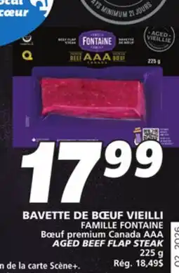 IGA AGED BEEF FLAP STEAK offer
