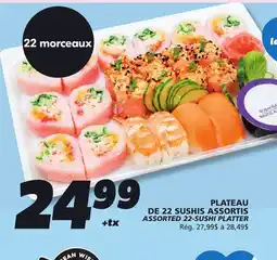 IGA ASSORTED 22-SUSHI PLATTER offer