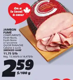 IGA COMPLIMENTS SMOKED HAM offer