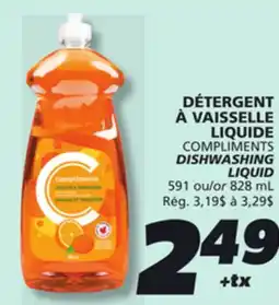 IGA COMPLIMENTS DISHWASHING LIQUID offer