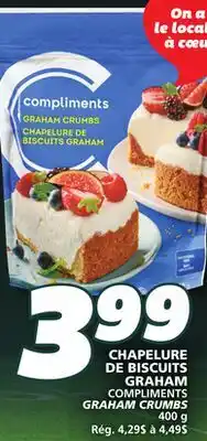 IGA COMPLIMENTS GRAHAM CRUMBS offer