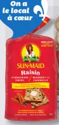 IGA SUN-MAID RAISIN BREAD offer