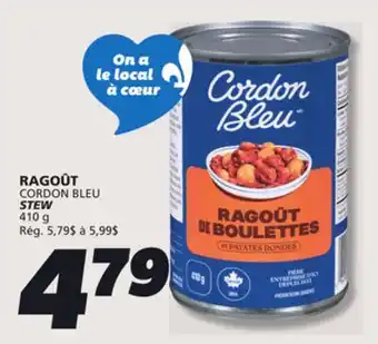IGA CORDON BLEU STEW offer