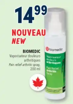Familiprix BIOMEDIC Pain relief arthritic spray, 200ml offer