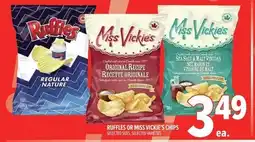 Metro Ruffles or miss vickie's chips offer