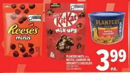 Metro Planters nuts nestle, cadbury or hershey's chocolate offer