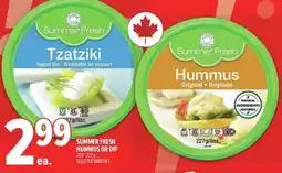 Metro Summer fresh hummus or dip offer