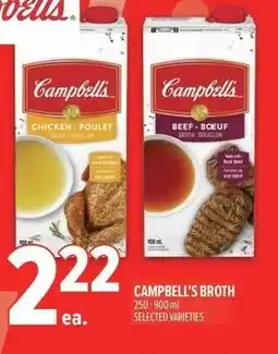 Metro Campbell's broth offer