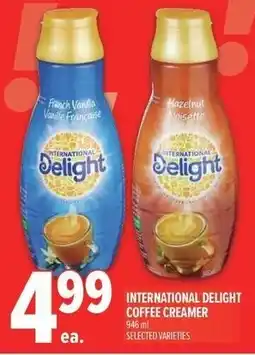 Metro International delight coffee creamer offer