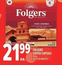 Metro Folgers coffee capsule offer
