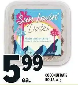Metro Coconut date rolls offer