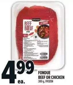 Metro Fondue beef or chicken offer