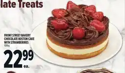 Metro Front street bakery chocolate boston cake with strawberries offer