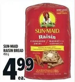 Metro Sun-maid raisin bread offer