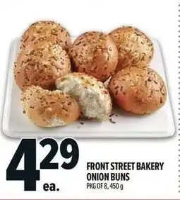 Metro Front street bakery onion buns offer