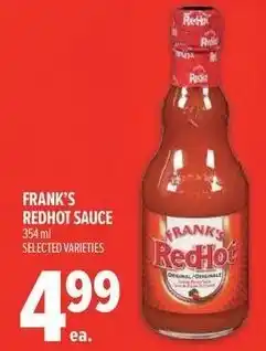 Metro Frank's redhot sauce offer