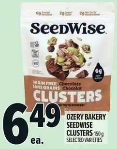 Metro Ozery bakery seedwise clusters offer