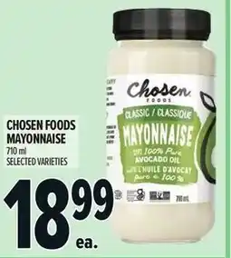Metro Chosen foods mayonnaise offer