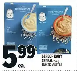 Metro Gerber baby cereal offer