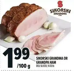Metro Sikorski grandma or grandpa ham offer
