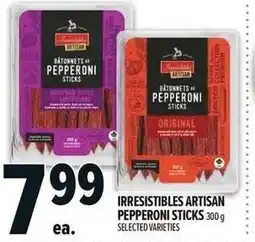Metro Irresistibles artisan pepperoni sticks offer