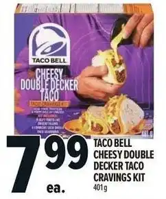 Metro Taco bell cheesy double decker taco cravings kit offer