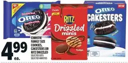 Metro Christie family size cookies, cakesters or ritz drizzled offer