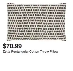 Wayfair Zetta Rectangular Cotton Throw Pillow offer