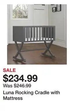 Wayfair Luna Rocking Cradle with Mattress offer