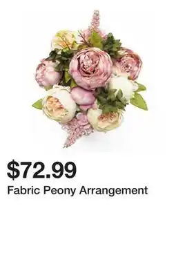 Wayfair Fabric Peony Arrangement offer