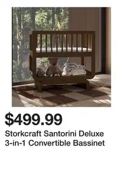 Wayfair Storkcraft Santorini Deluxe 3-in-1 Convertible Bassinet offer