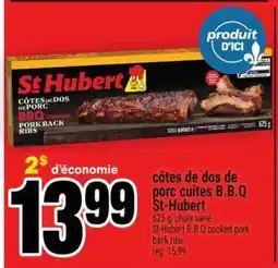 Super C côtes de dos de porc cuites B.B.Q St-Hubert offer
