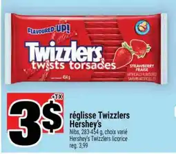 Super C RÉGLISSE TWIZZLERS HERSHEY'S offer