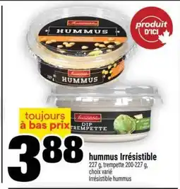 Super C HUMMUS IRRESISTIBLE offer