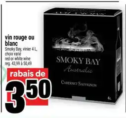 Super C Smoky Bay vin rouge ou blanc offer