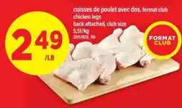 Maxi CUISSES DE POULET AVEC DOS, FORMAT CLUB offer