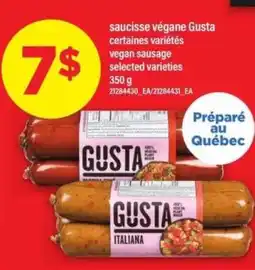 Maxi saucisse végane Gusta offer